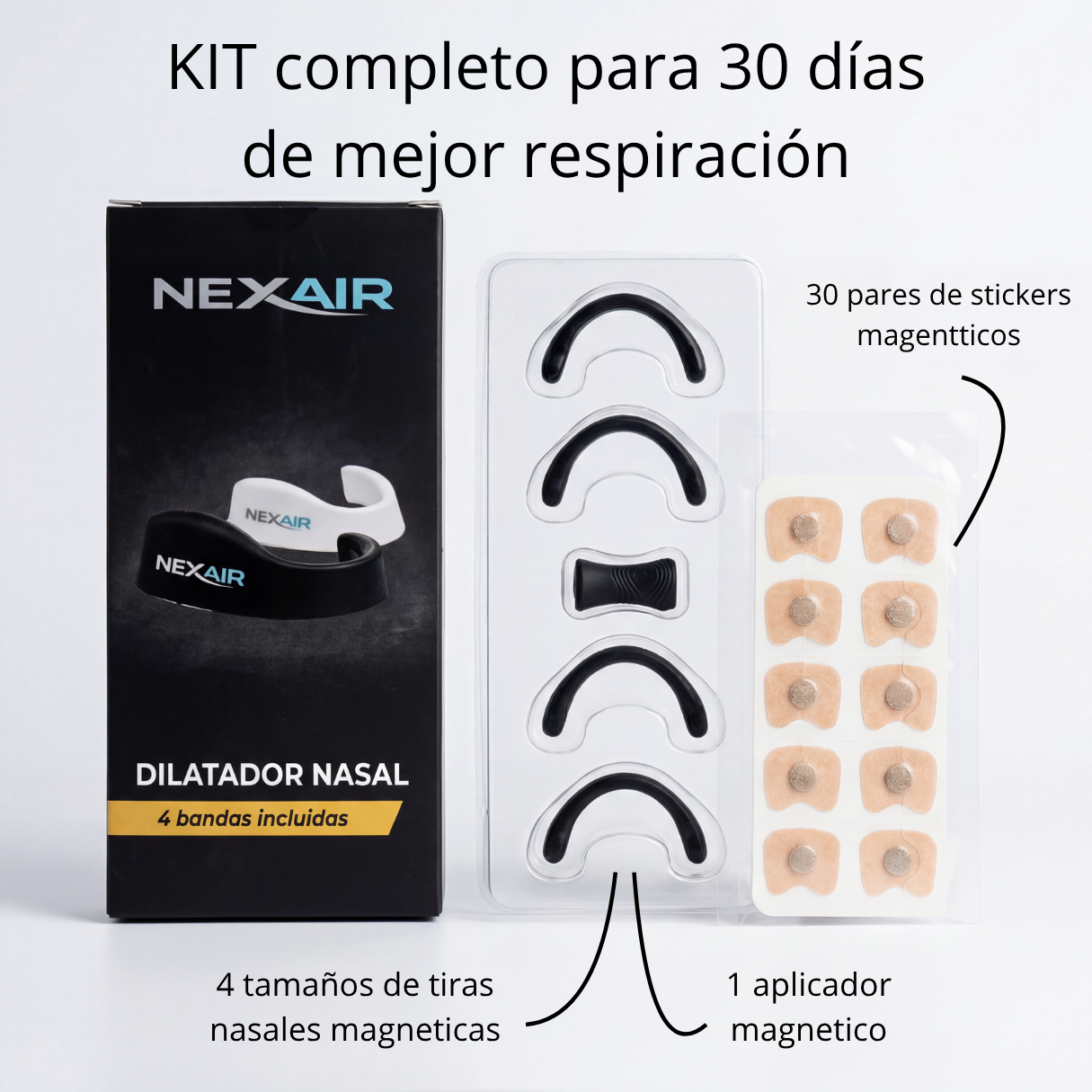 KIT Dilatador Nasal Magnético NEXAIR (30 días)