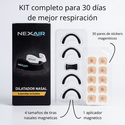 KIT Dilatador Nasal Magnético NEXAIR (30 días)